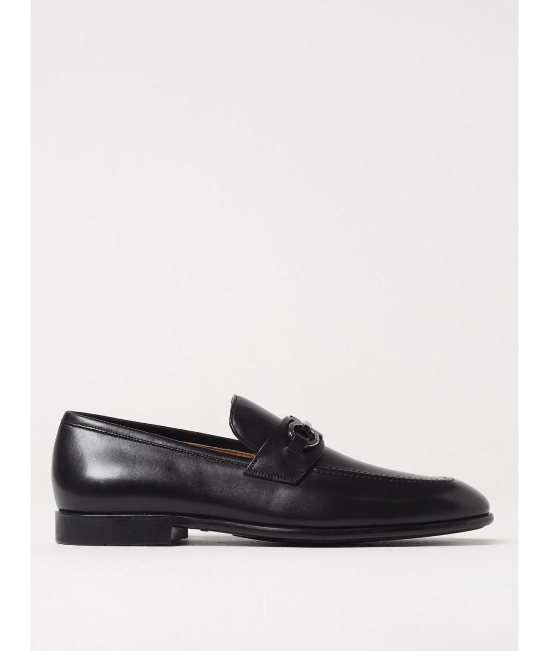 FERRAGAMO Черные лоферы, фото 5