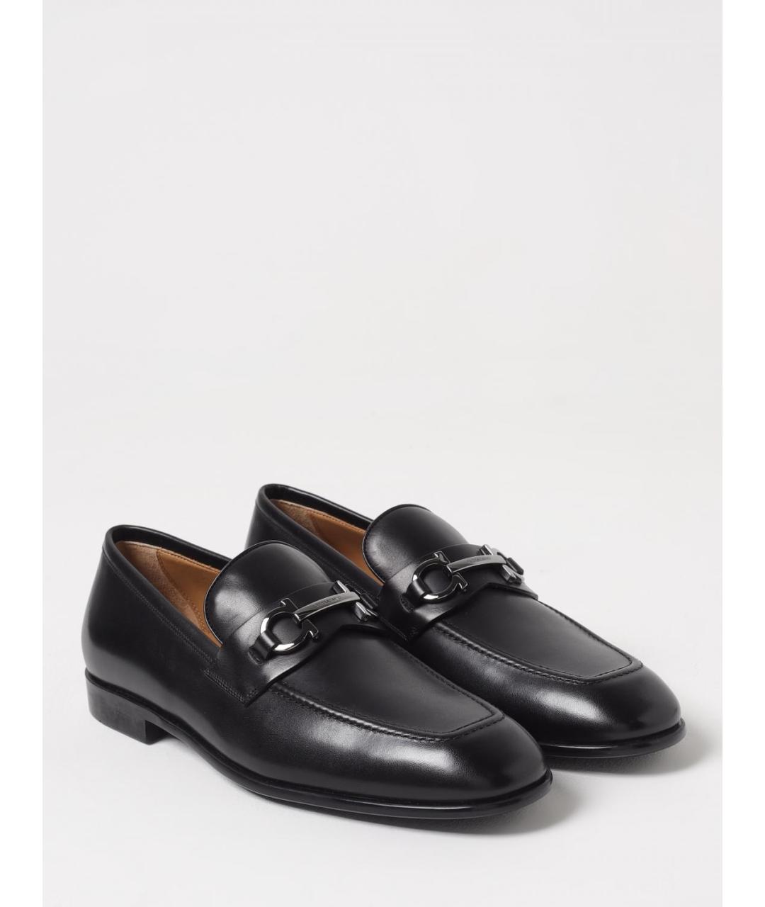 FERRAGAMO Черные лоферы, фото 2