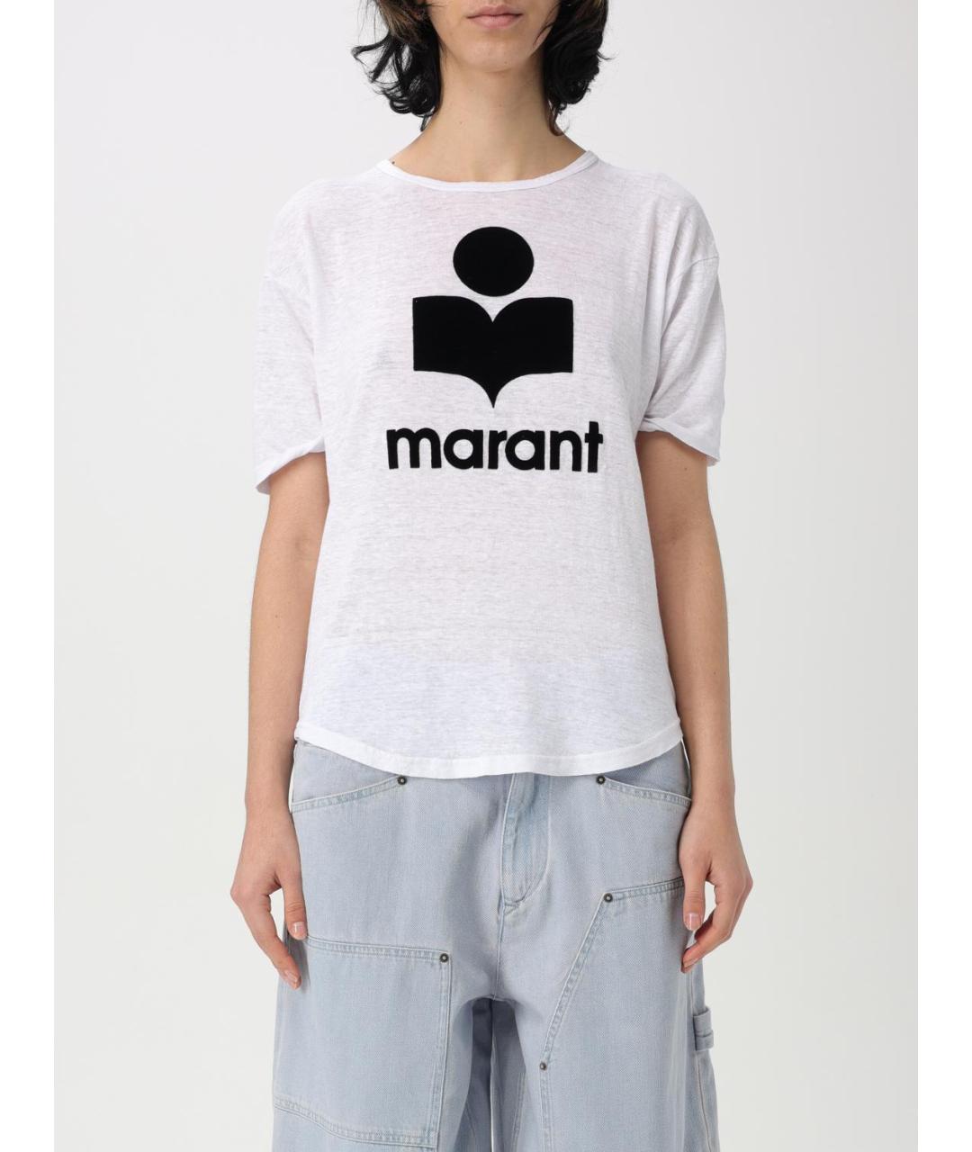 ISABEL MARANT ETOILE Белая хлопковая футболка, фото 2