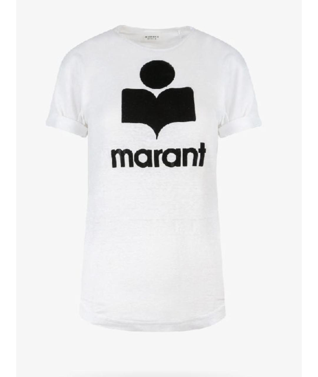 ISABEL MARANT ETOILE Белая хлопковая футболка, фото 6