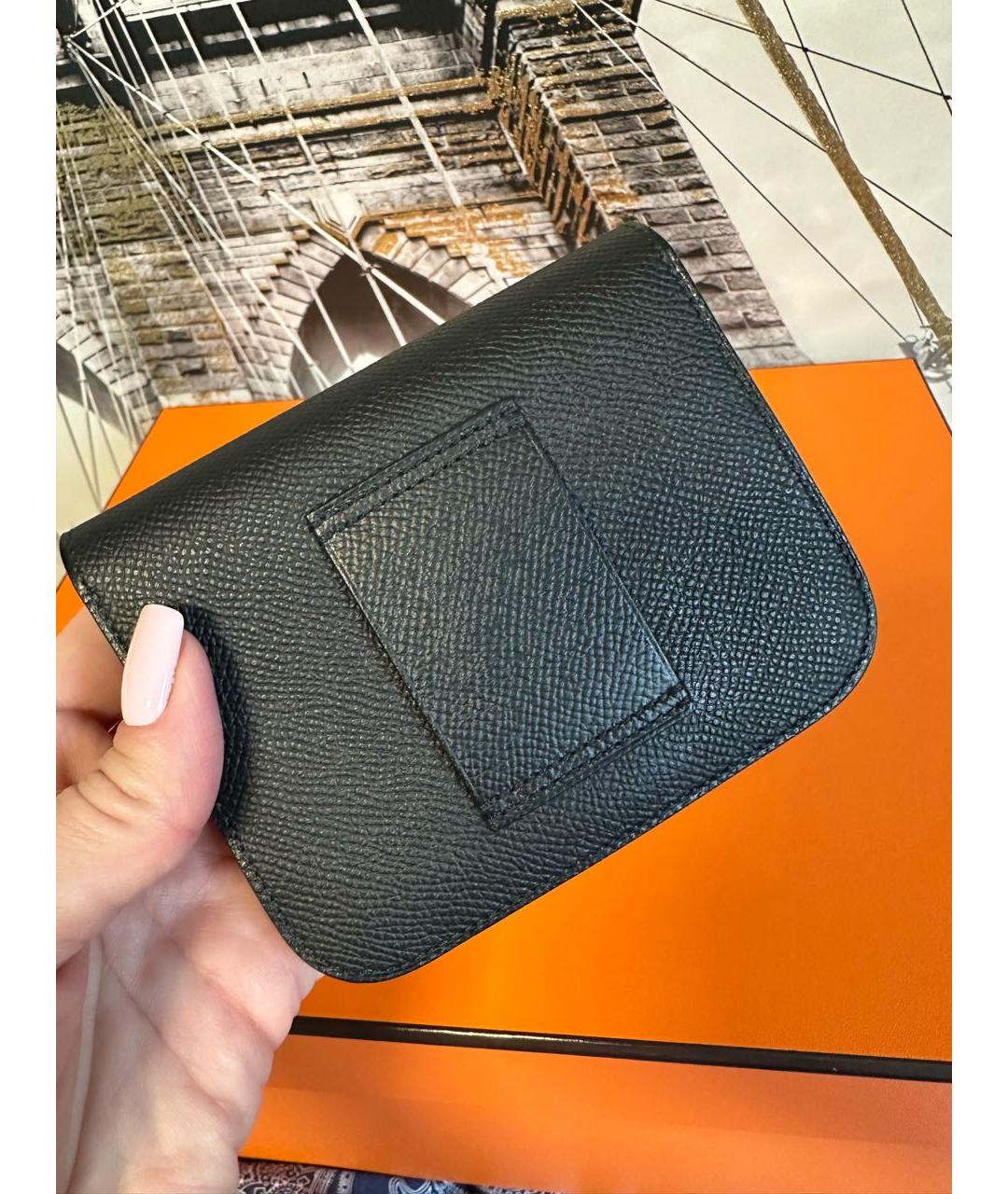 HERMES Черная кожаная поясная сумка, фото 3