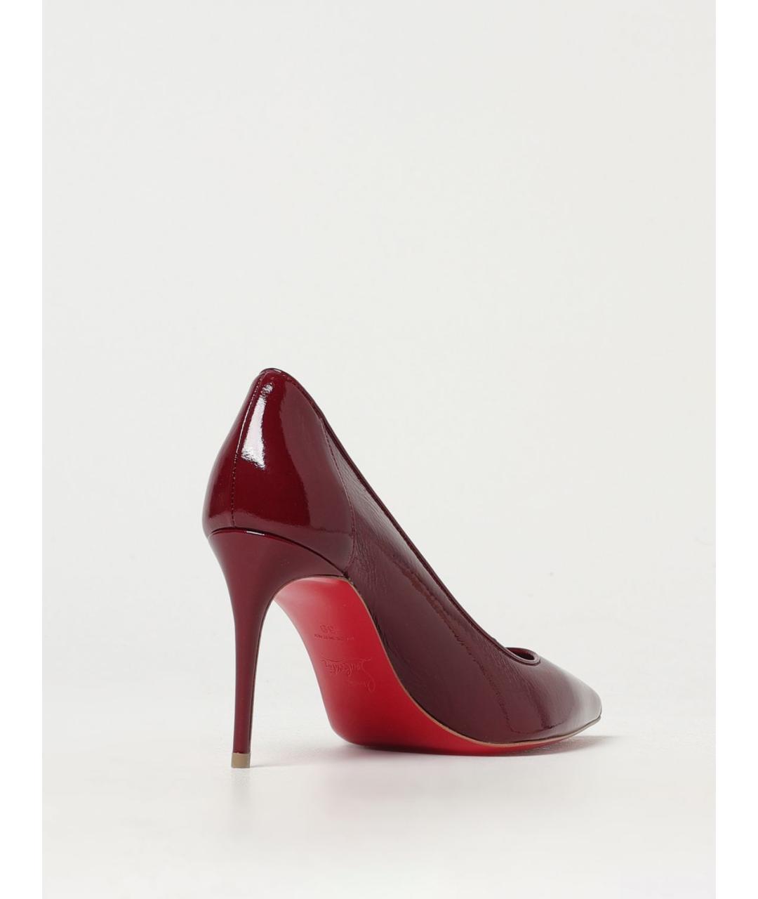 CHRISTIAN LOUBOUTIN Бирюзовые туфли из лакированной кожи, фото 3