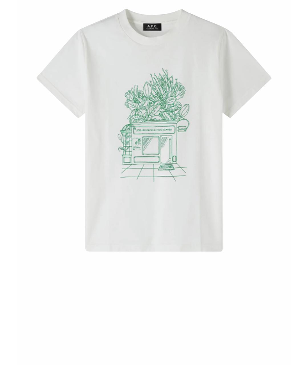 A.P.C. Белая футболка, фото 1