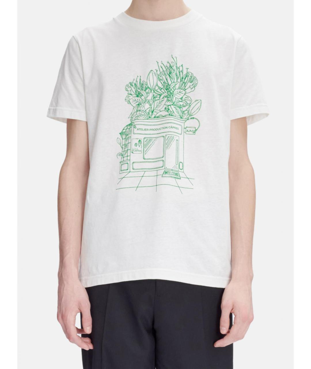A.P.C. Белая футболка, фото 2
