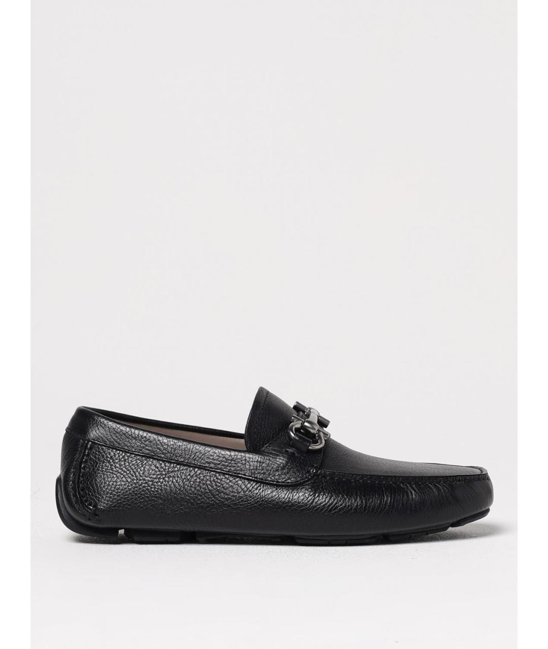 FERRAGAMO Черные лоферы, фото 5