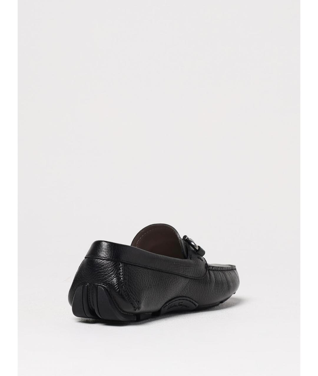 FERRAGAMO Черные лоферы, фото 3