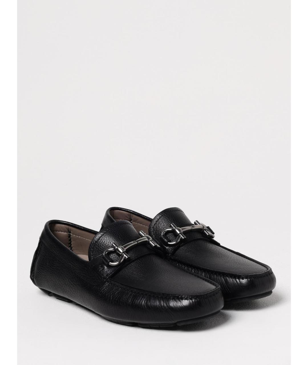 FERRAGAMO Черные лоферы, фото 2