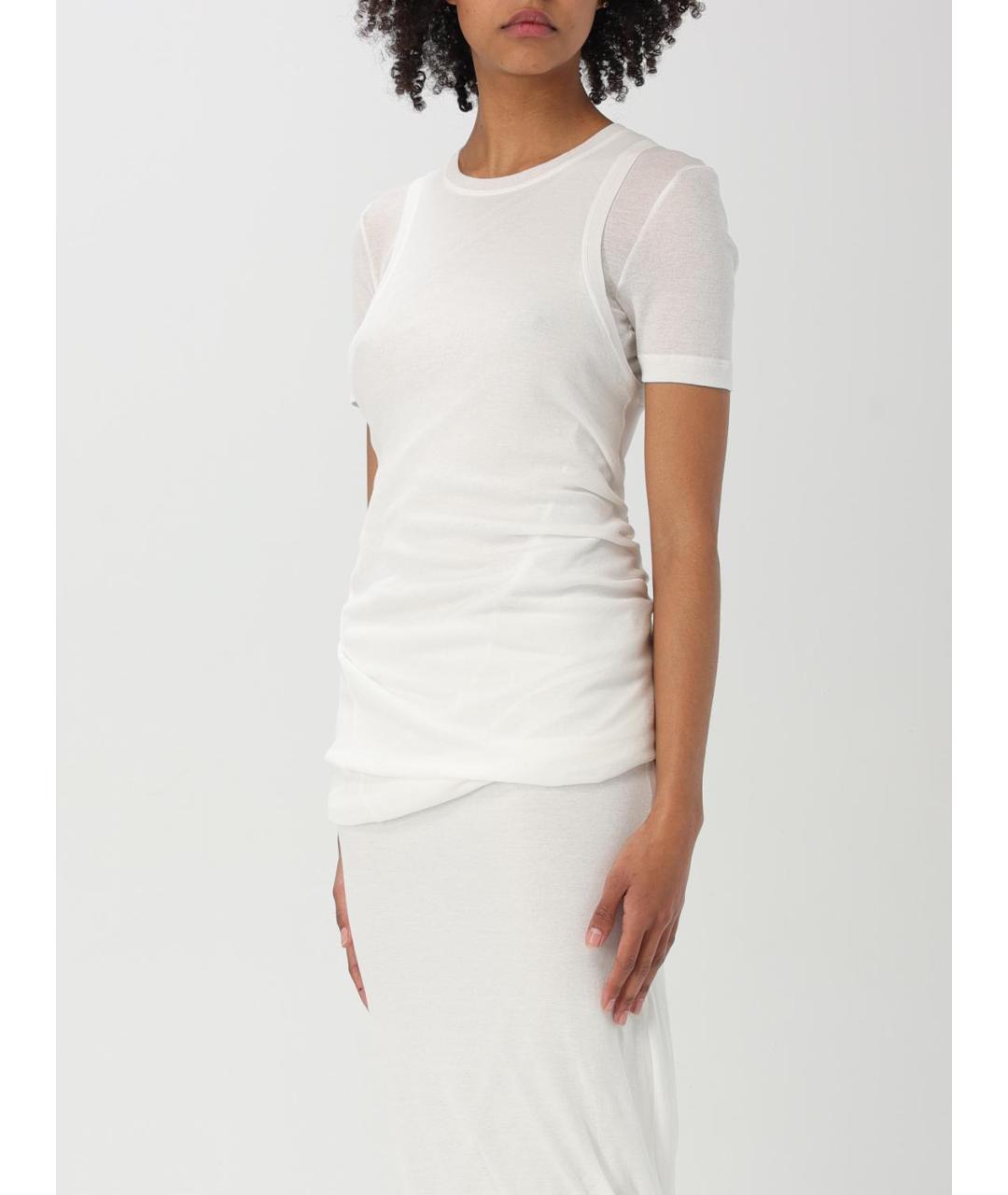 JIL SANDER Белая футболка, фото 5