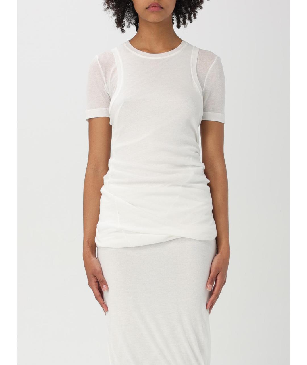 JIL SANDER Белая футболка, фото 2
