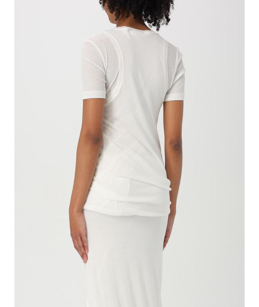 JIL SANDER Белая футболка, фото 4