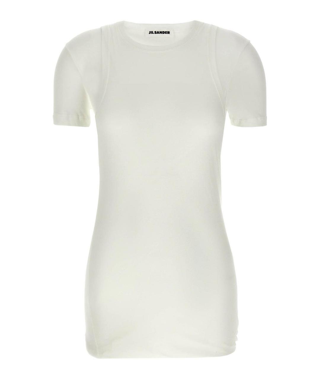 JIL SANDER Белая футболка, фото 1
