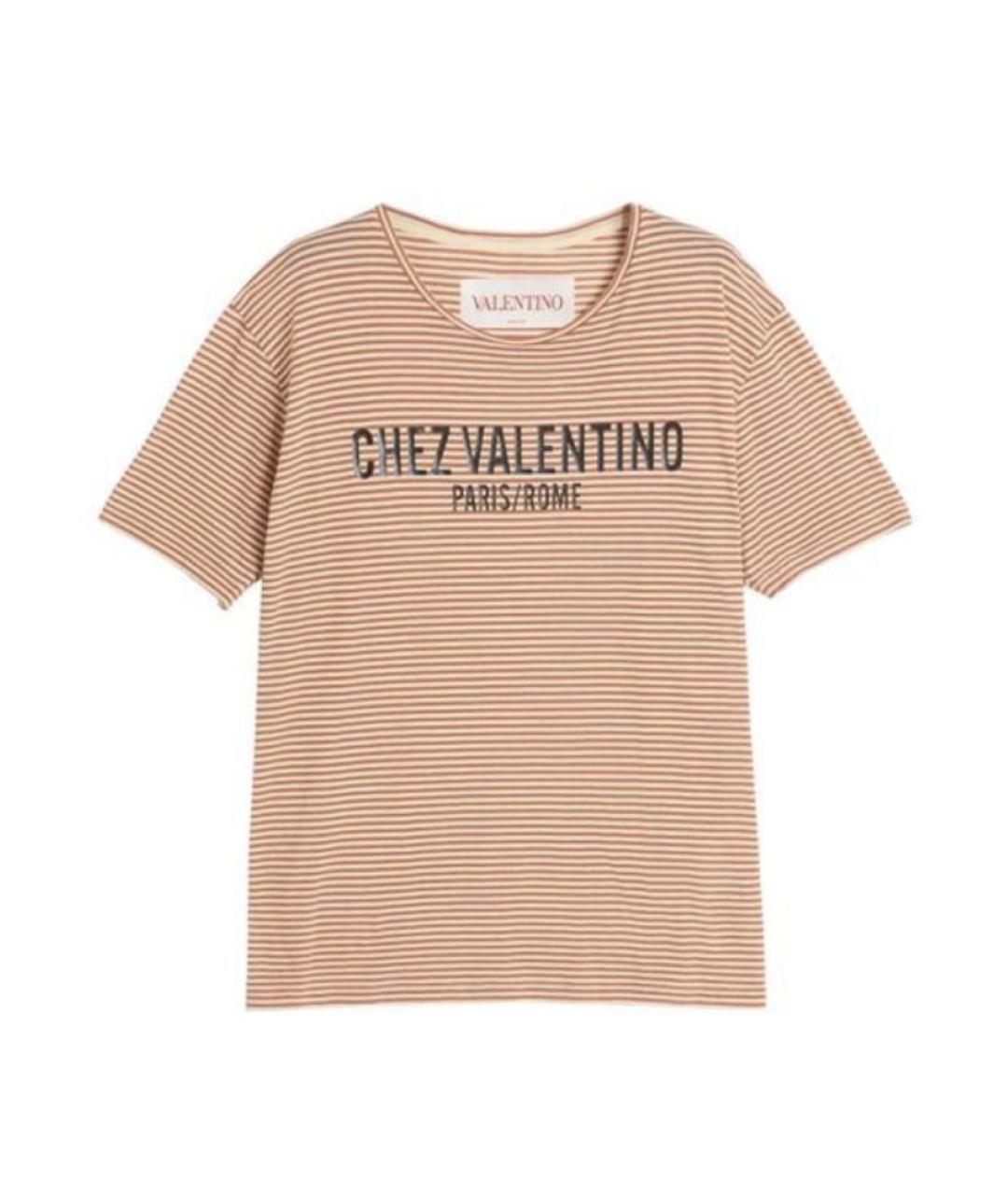 VALENTINO Бежевая футболка, фото 1
