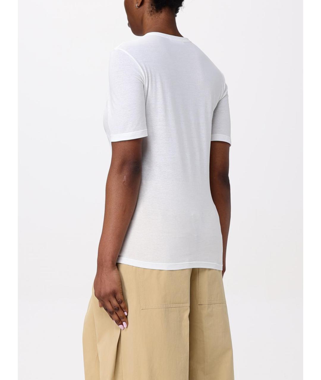 JIL SANDER Белая футболка, фото 4