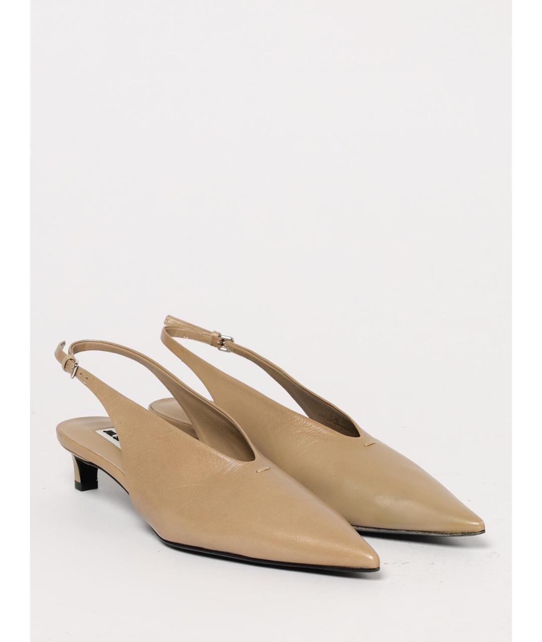 JIL SANDER Бежевые туфли, фото 2