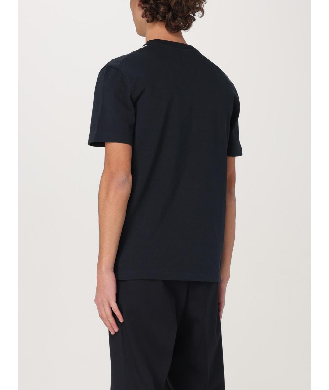JIL SANDER Синяя хлопковая футболка, фото 4