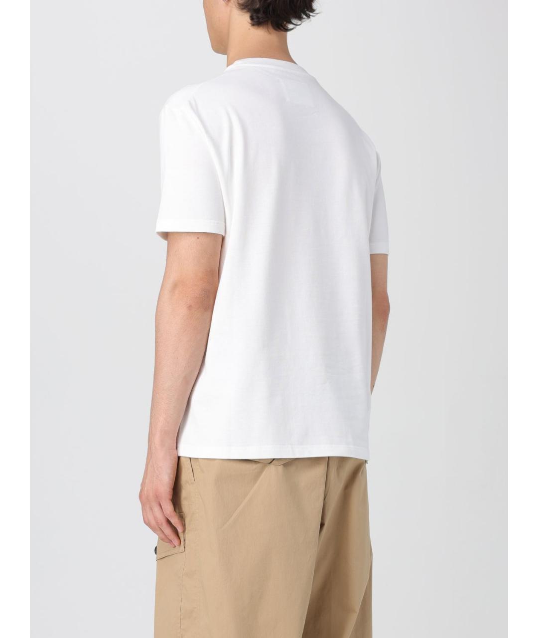 JIL SANDER Белая хлопковая футболка, фото 4