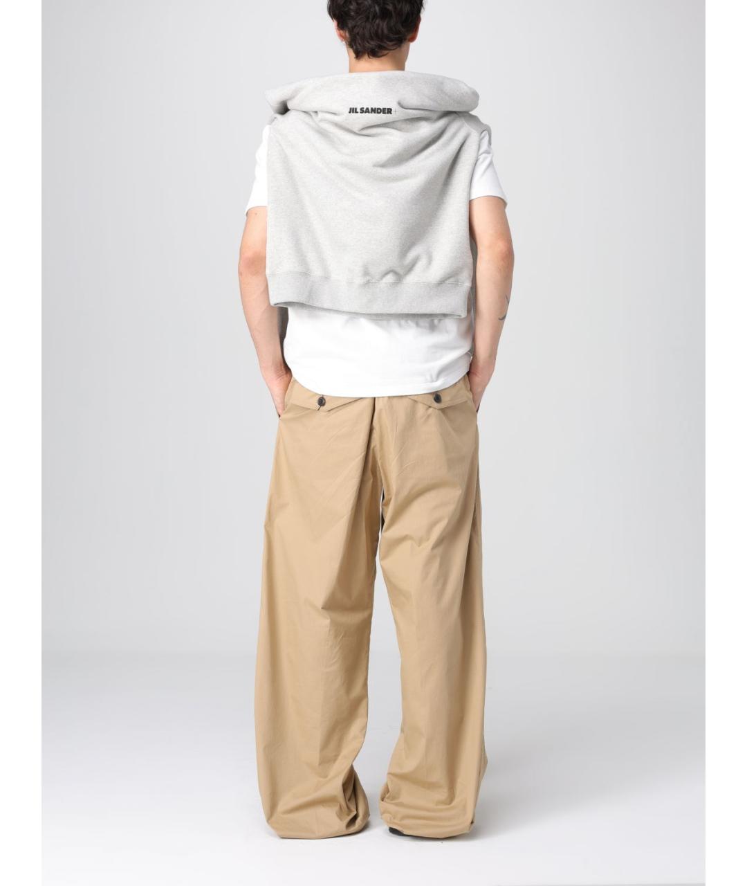 JIL SANDER Белая хлопковая футболка, фото 3