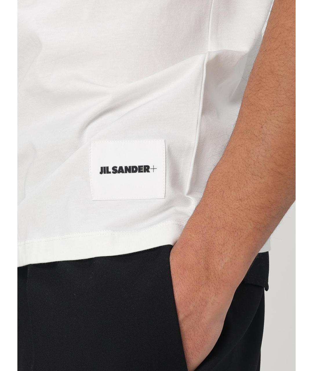 JIL SANDER Белая футболка, фото 5