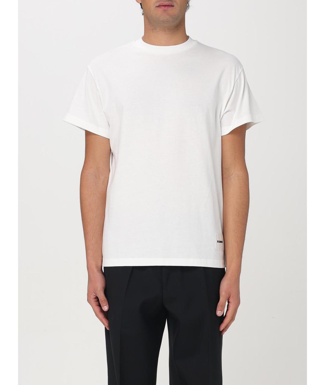 JIL SANDER Белая футболка, фото 2