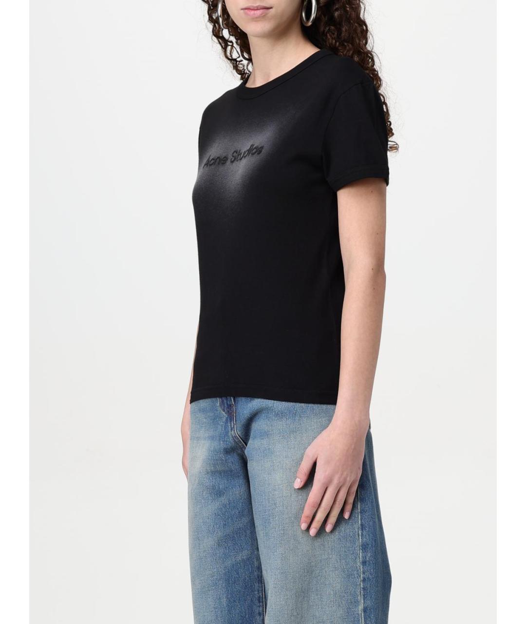 ACNE STUDIOS Черная футболка, фото 4