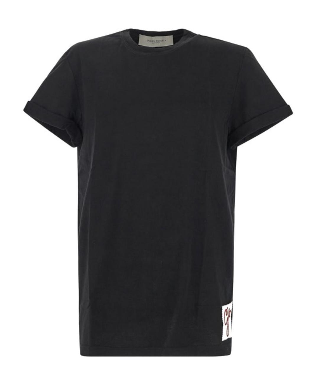 GOLDEN GOOSE DELUXE BRAND Черная футболка, фото 1