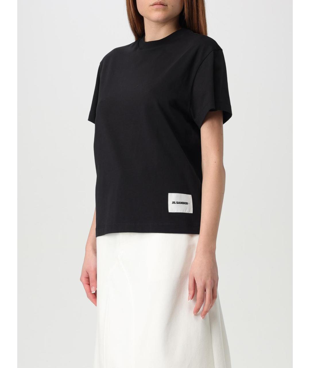 JIL SANDER Черная футболка, фото 3