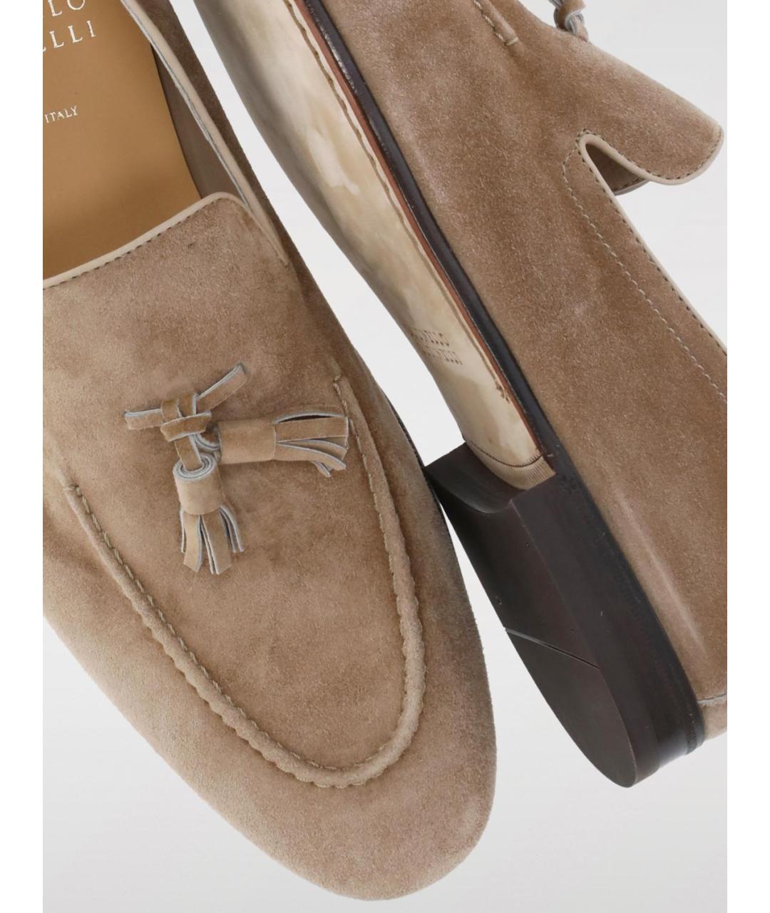 BRUNELLO CUCINELLI Коричневые лоферы, фото 4