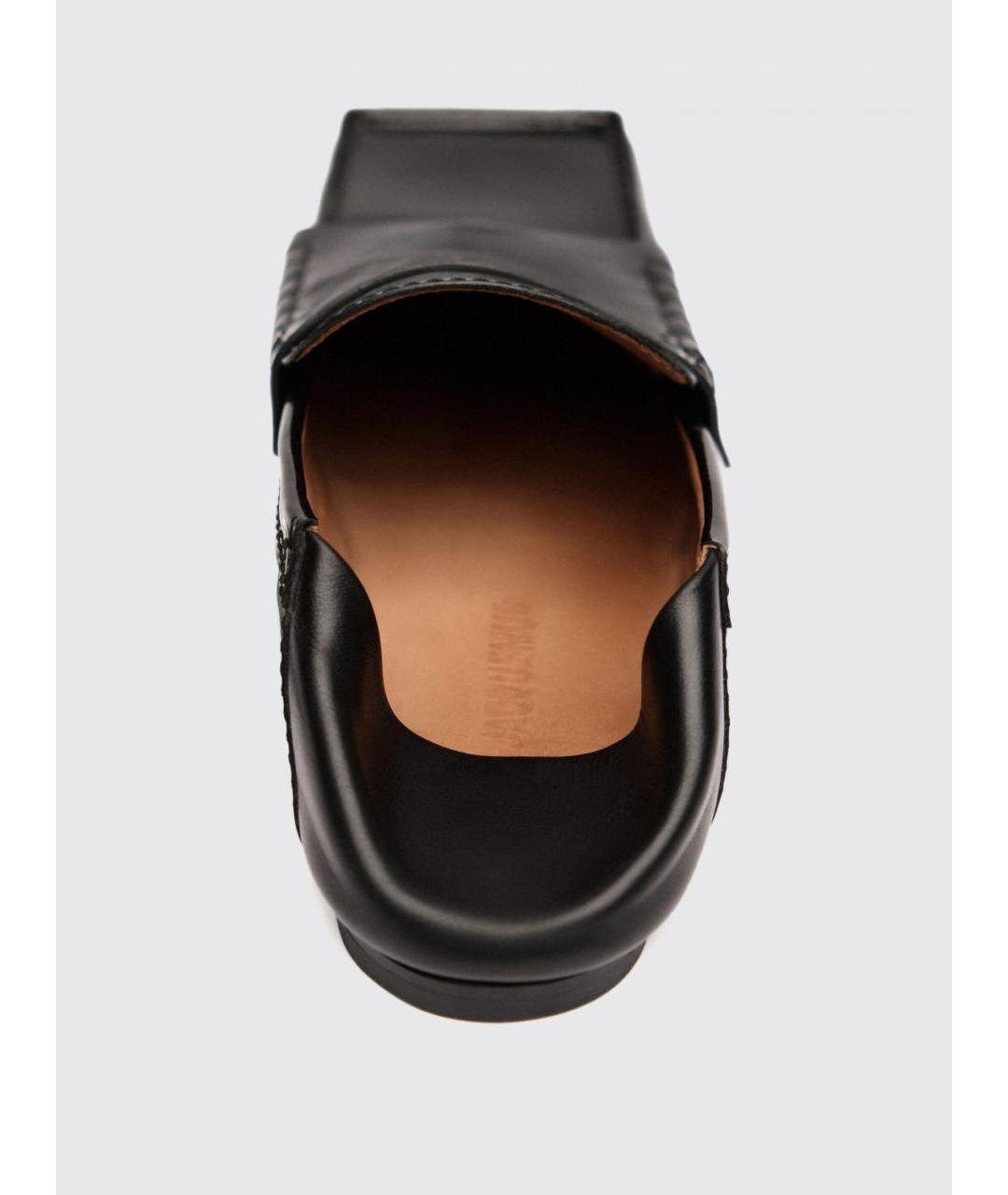 JACQUEMUS Черные лоферы из лакированной кожи, фото 3