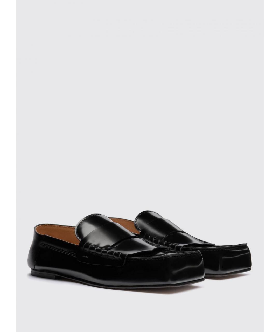 JACQUEMUS Черные лоферы из лакированной кожи, фото 4