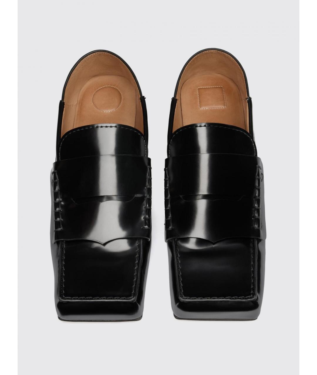 JACQUEMUS Черные лоферы из лакированной кожи, фото 2