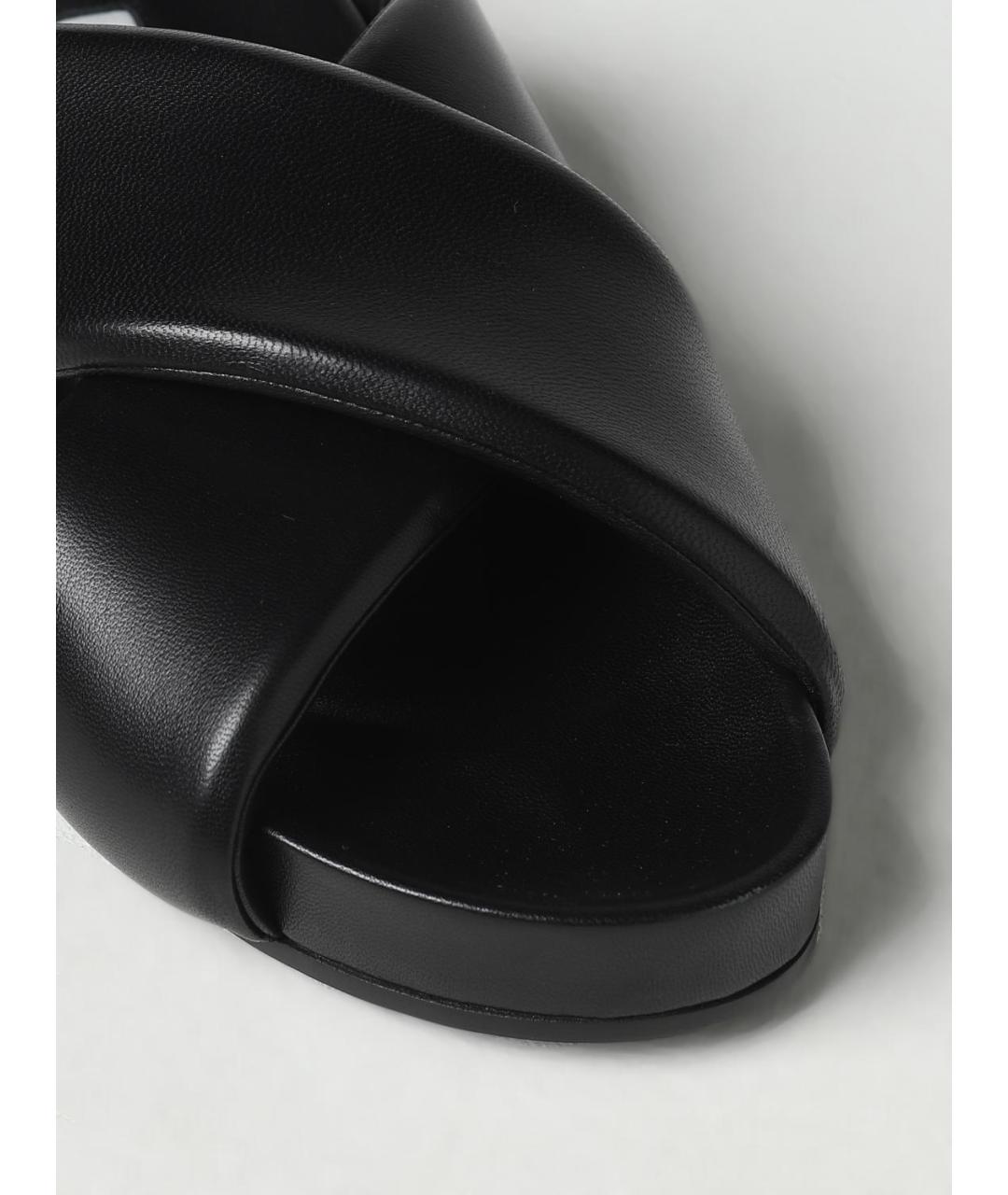 JIL SANDER Черные сандалии, фото 4