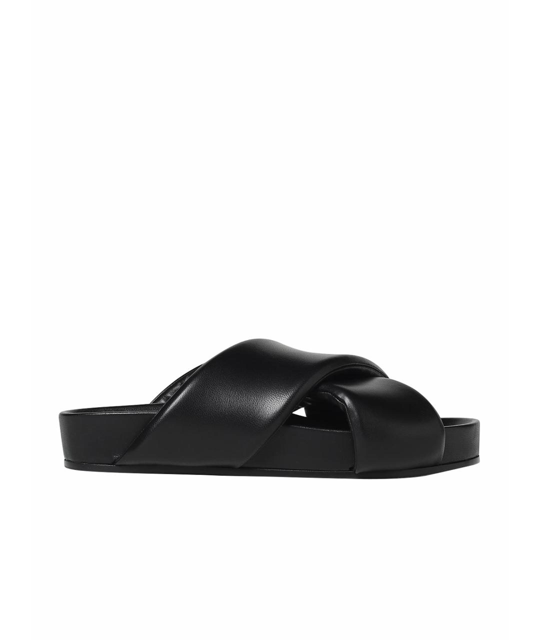 JIL SANDER Черные сандалии, фото 1
