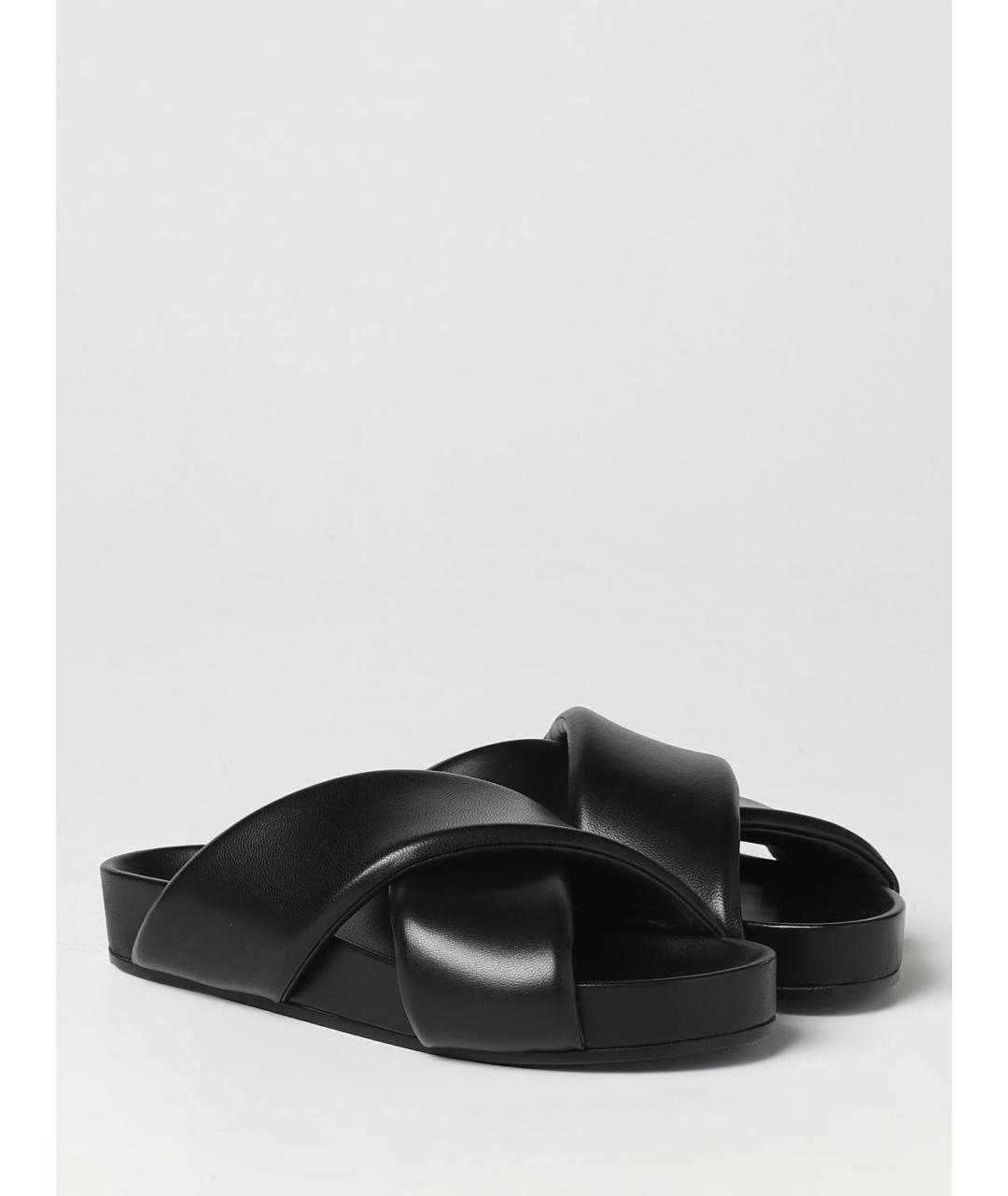 JIL SANDER Черные сандалии, фото 2