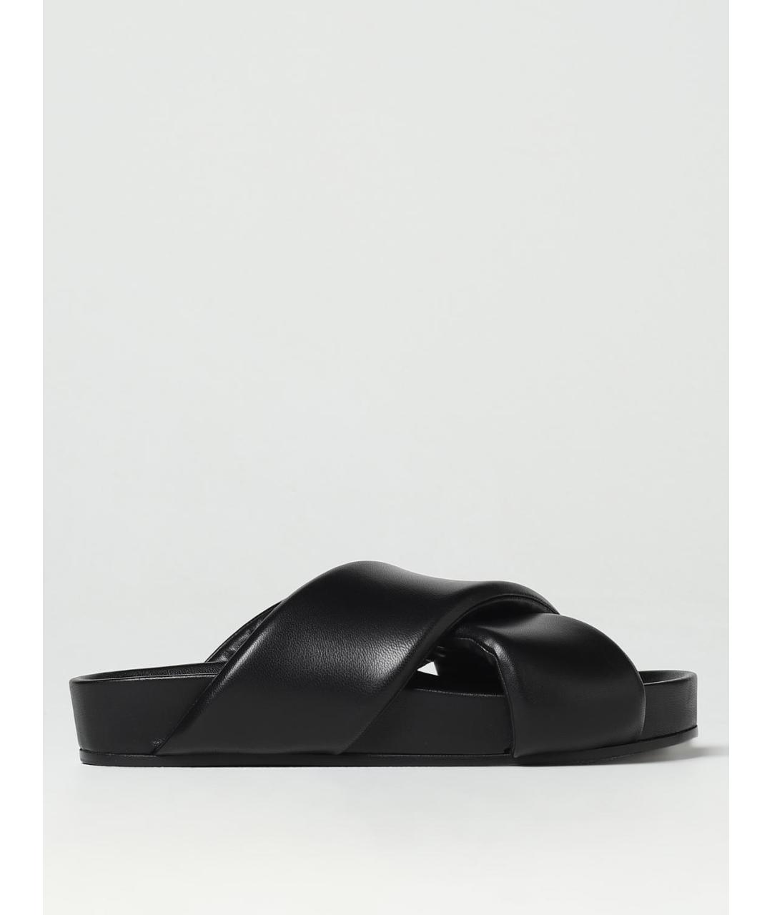 JIL SANDER Черные сандалии, фото 5