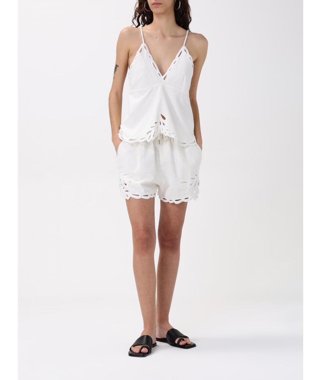 ISABEL MARANT ETOILE Белая хлопковая майка, фото 3