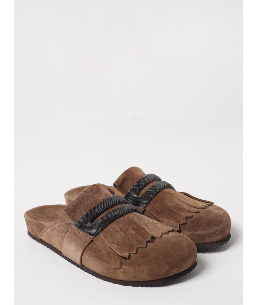 BRUNELLO CUCINELLI Коричневые лоферы, фото 2