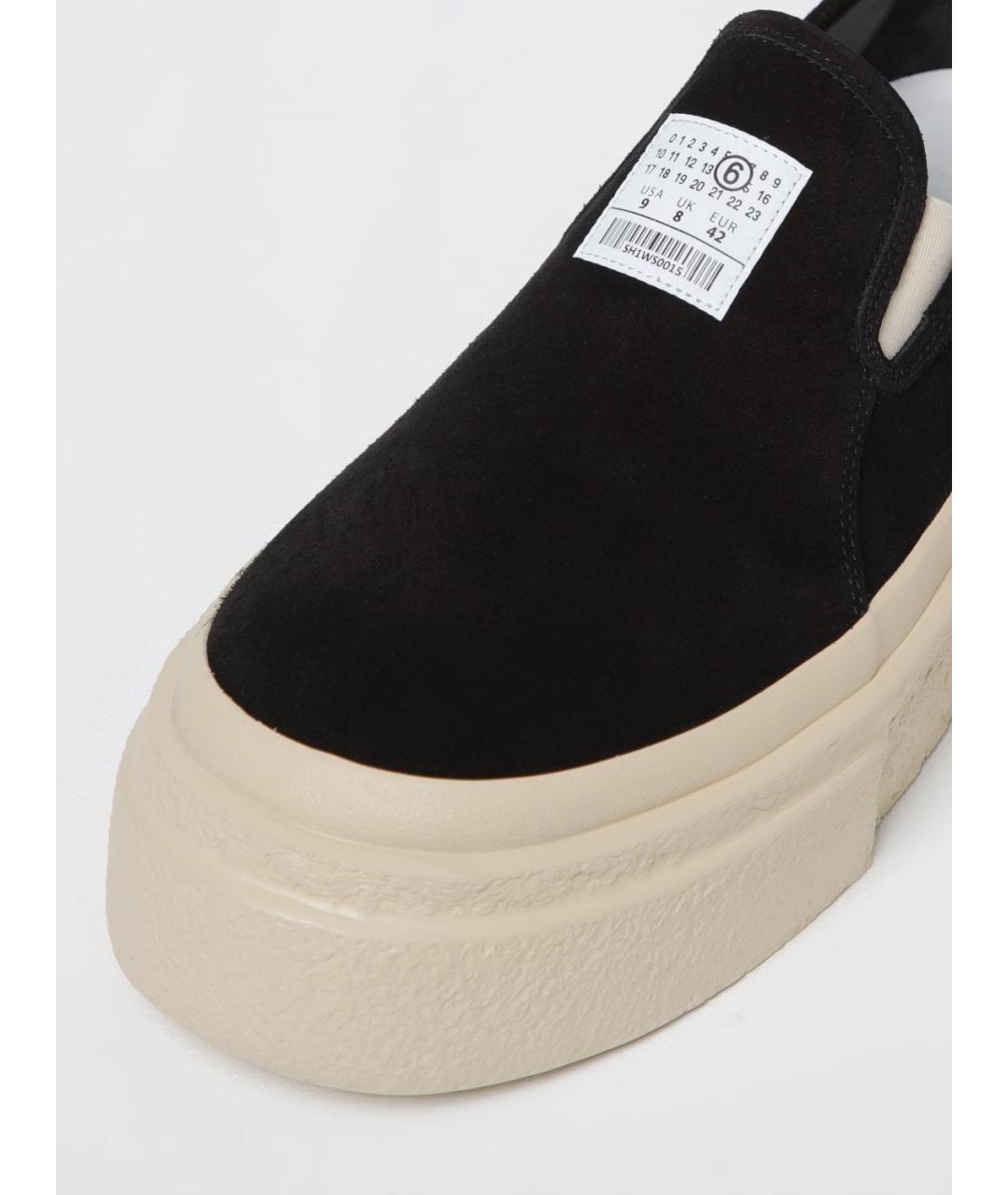 MM6 MAISON MARGIELA Черные слипоны, фото 4