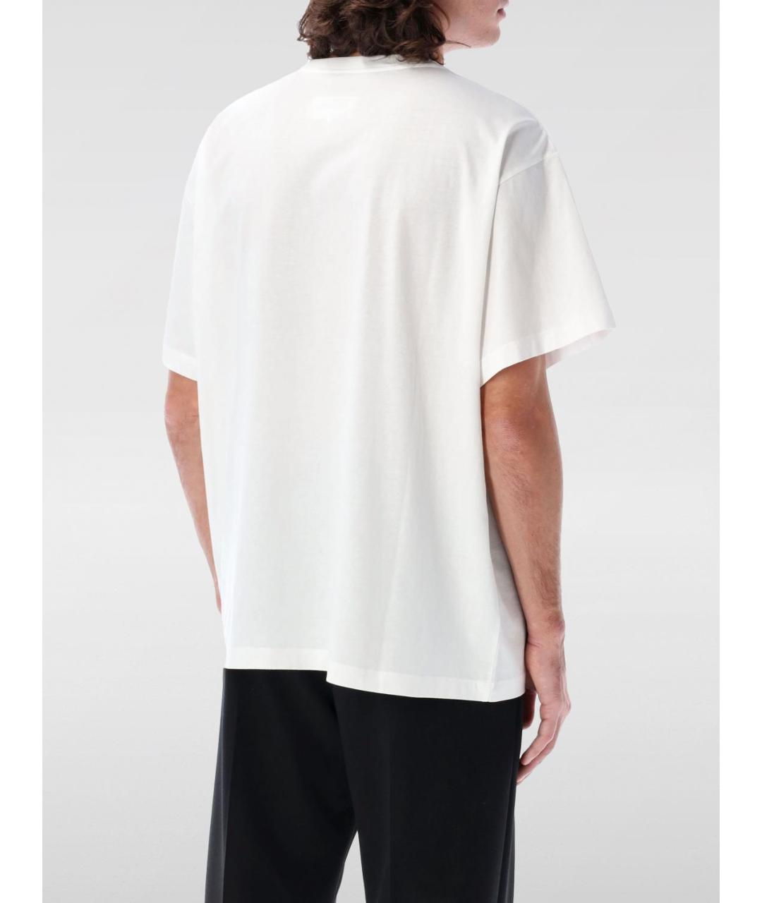 MM6 MAISON MARGIELA Белая хлопковая футболка, фото 3