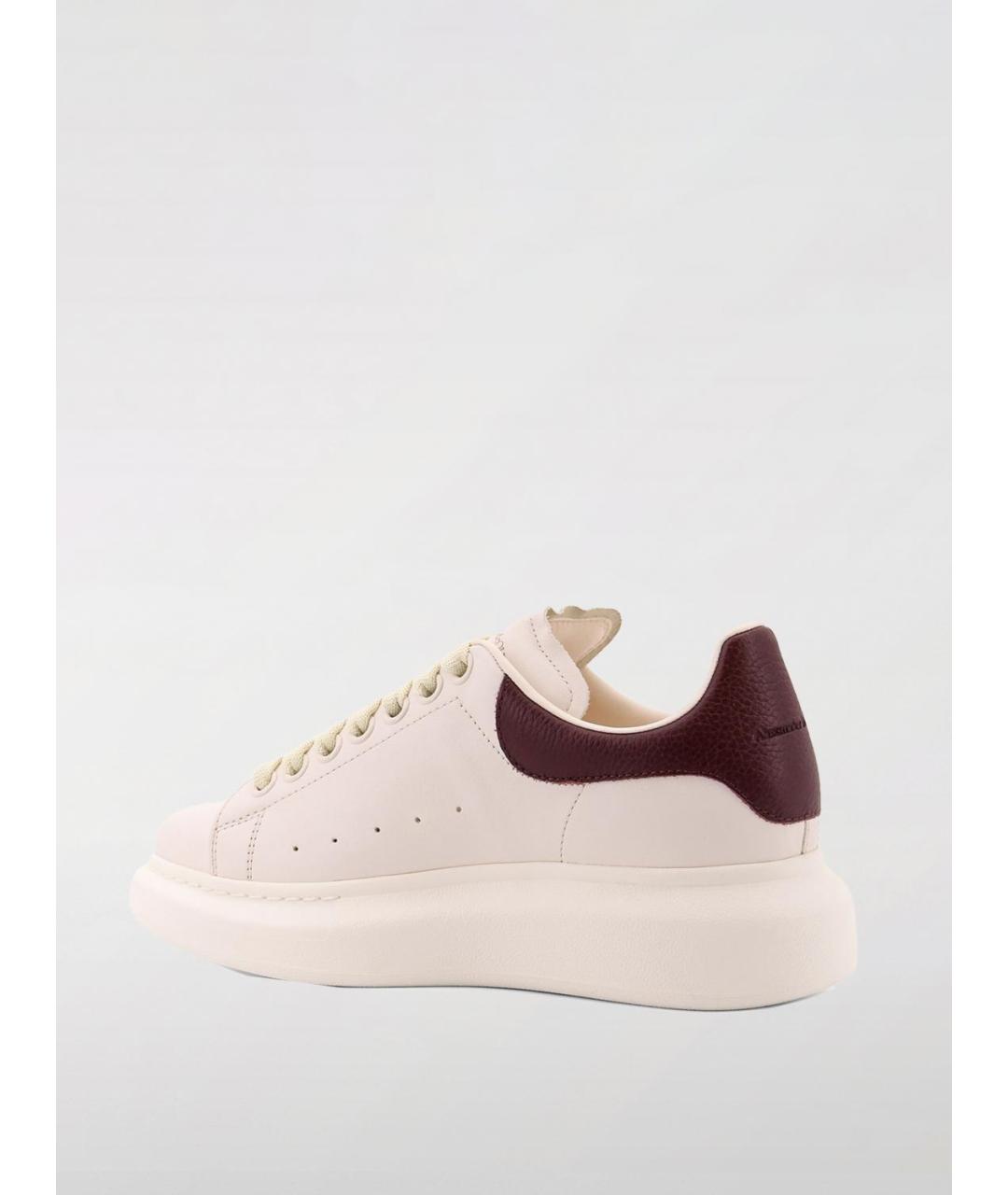 ALEXANDER MCQUEEN Розовые кожаные кеды, фото 3