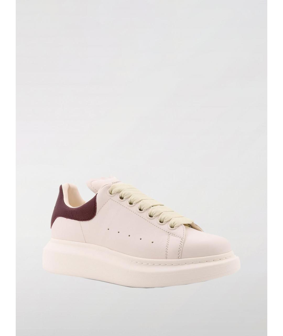 ALEXANDER MCQUEEN Розовые кожаные кеды, фото 2