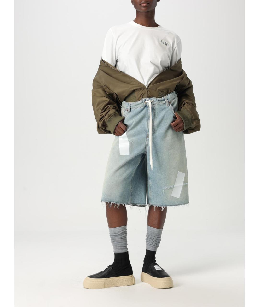 MM6 MAISON MARGIELA Белая хлопковая футболка, фото 3