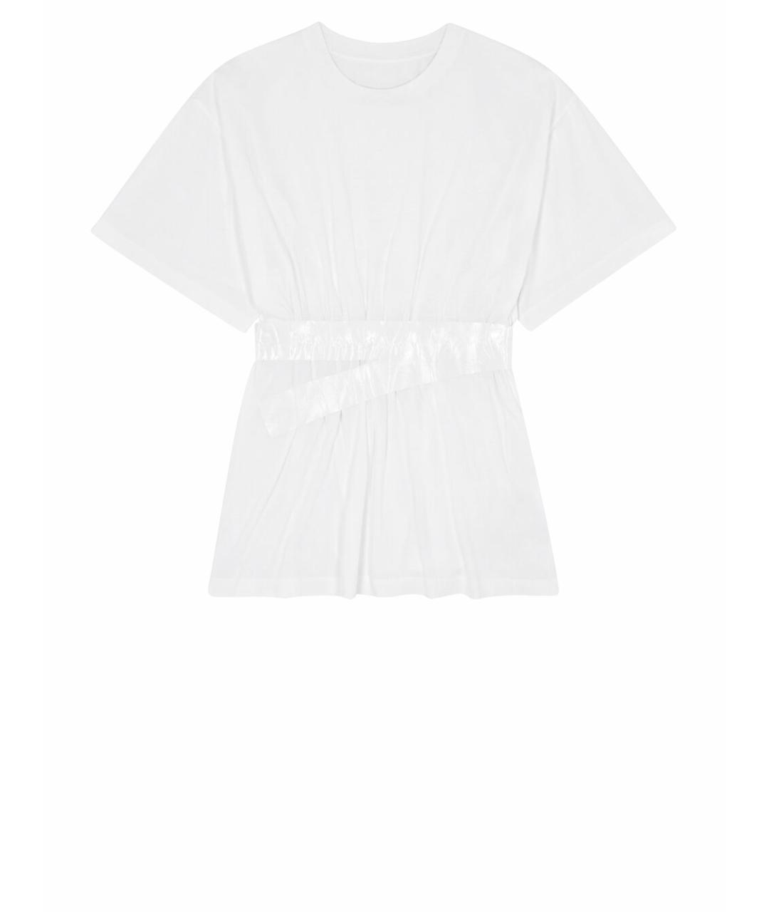 MM6 MAISON MARGIELA Белая хлопковая футболка, фото 1