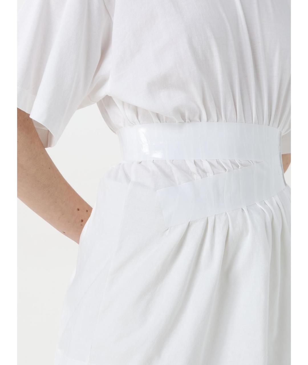 MM6 MAISON MARGIELA Белая хлопковая футболка, фото 5