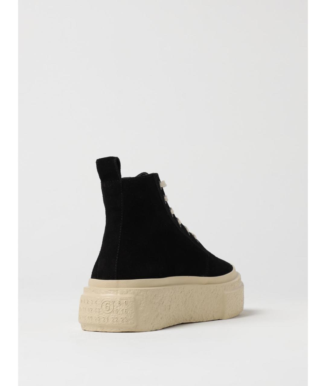 MM6 MAISON MARGIELA Черные высокие кроссовки / кеды, фото 3