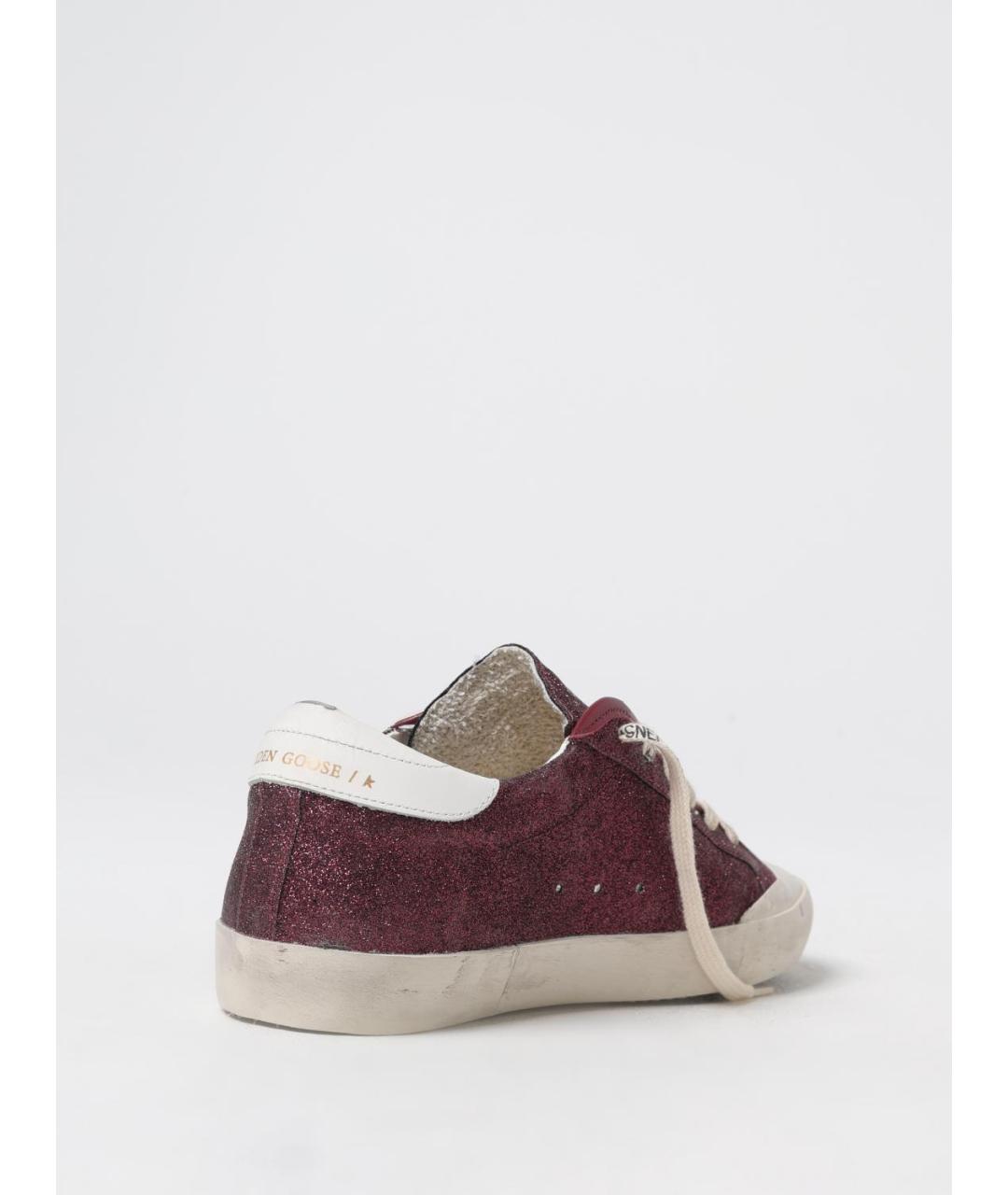 GOLDEN GOOSE DELUXE BRAND Бордовые кеды, фото 3