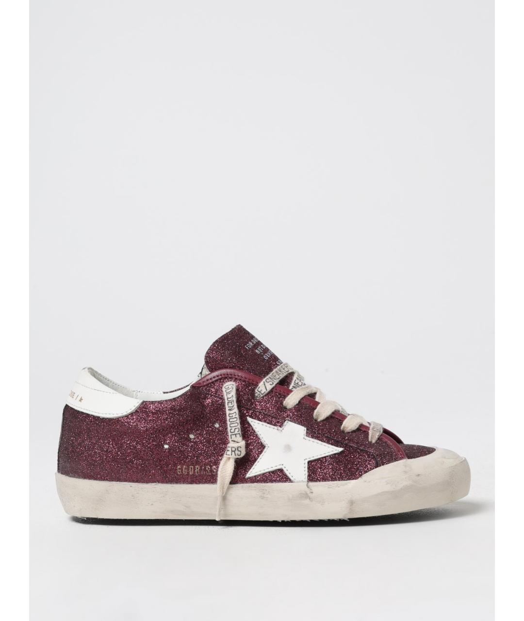 GOLDEN GOOSE DELUXE BRAND Бордовые кеды, фото 5
