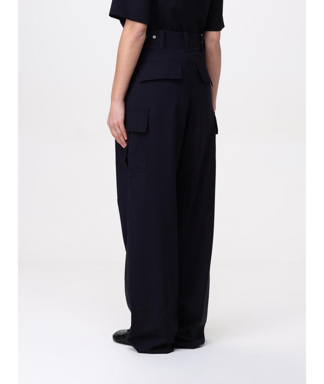 BOTTEGA VENETA Синие прямые брюки, фото 4