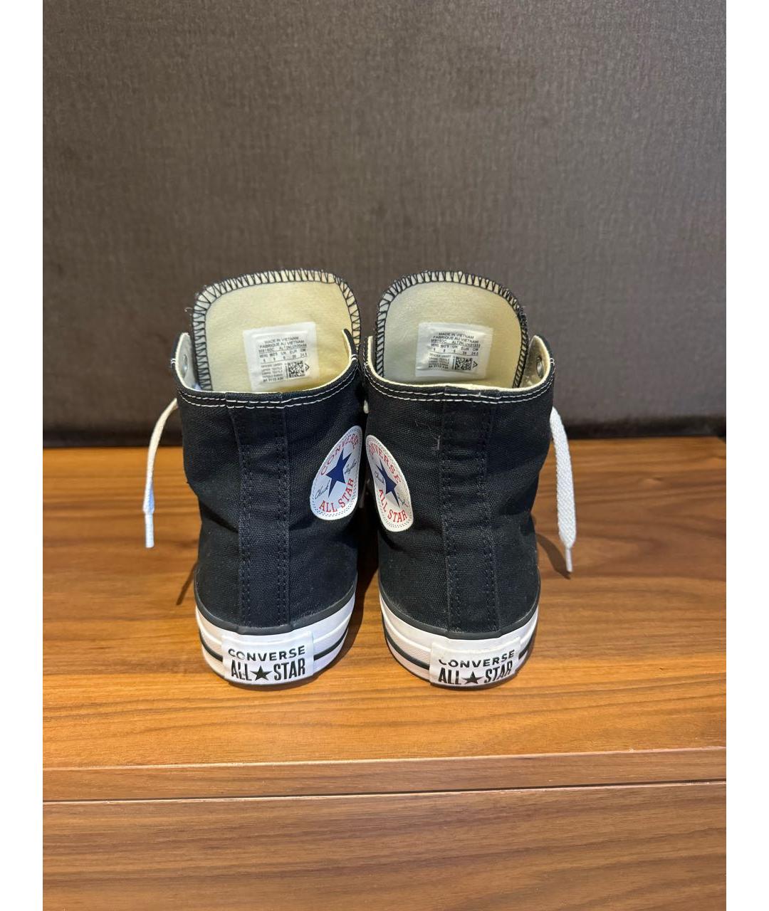 CONVERSE Черные текстильные кеды, фото 4