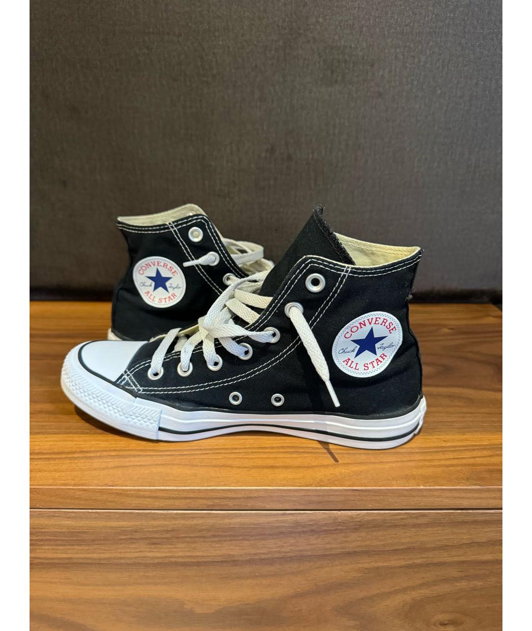 CONVERSE Черные текстильные кеды, фото 3