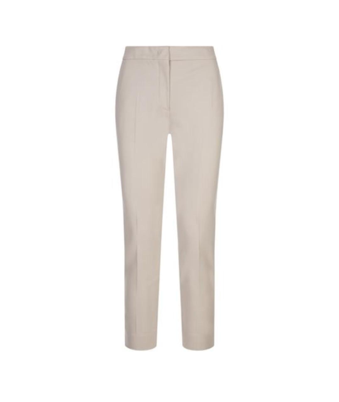 MAX MARA Бежевые прямые брюки, фото 1